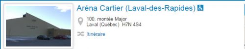 Aréna Cartier (LDR) à Laval